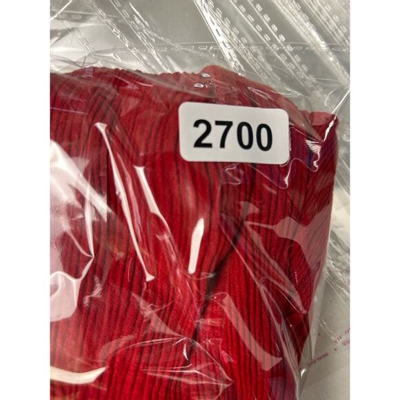 Vintage Scarlett Union Tag Ribbed Long Sleeve Red Dress Size 1 Bodycon USA Made - Picture 16 of 16